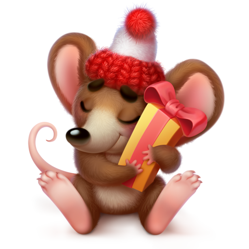VK Gift C Новым Годом! Мышка