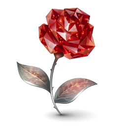 Подарок ВК Рубиновая роза