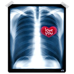 Подарок ВК Рентген с сердцем