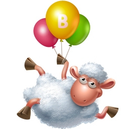 VK Gift Овца на воздушных шариках