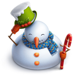 VK Gift Снеговик со шляпой