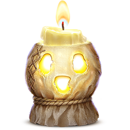 Подарок ВК Halloween - тыква-свеча