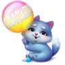 Подарок ВК Спасибки - кот с шариком