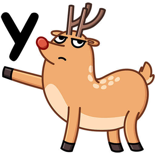 VK Sticker Barney the Reindeer #22