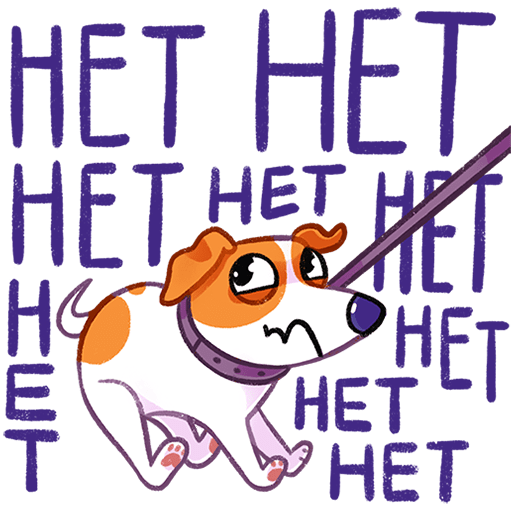 VK Sticker Bert the Dog #21