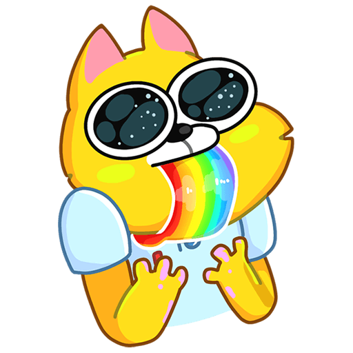 VK Sticker Cool Cat #25