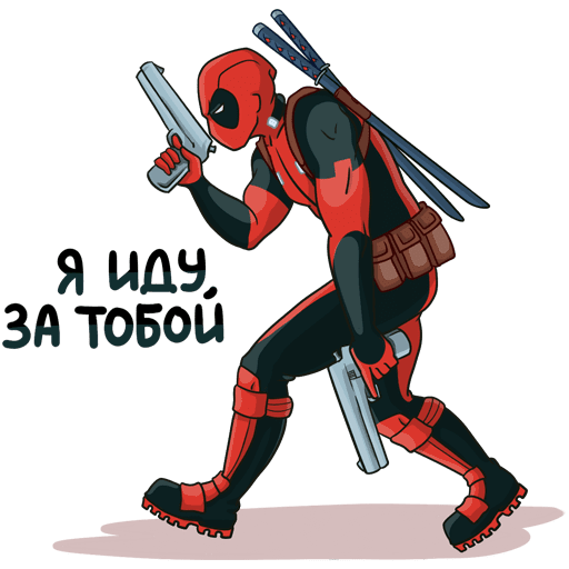 VK Sticker Deadpool #28