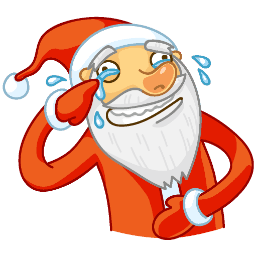 Стикер ВК Дед Мороз #15