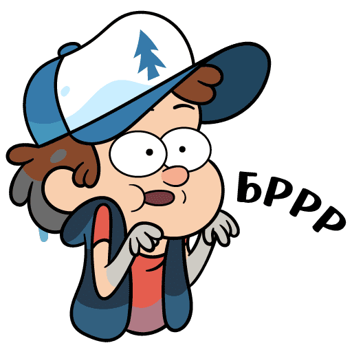 VK Sticker Dipper from Gravity Falls #28