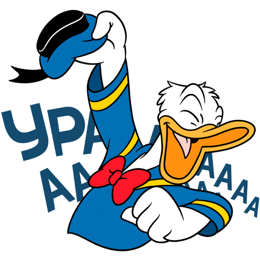 VK Sticker Donald Duck #10