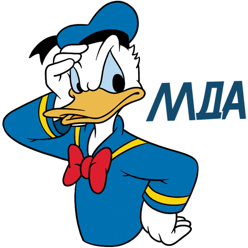 VK Sticker Donald Duck #16