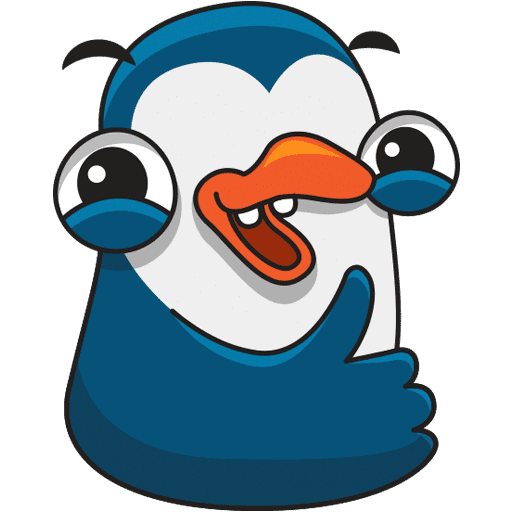 Стикер ВК Пингвин Изи #6