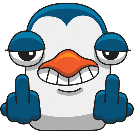 Стикер ВК Пингвин Изи #22