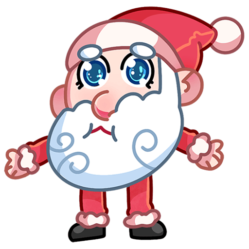 VK Sticker Father Frost and Santa #15
