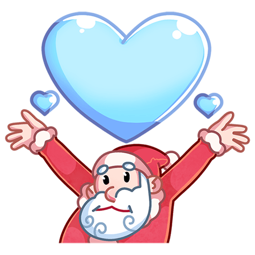VK Sticker Father Frost and Santa #17