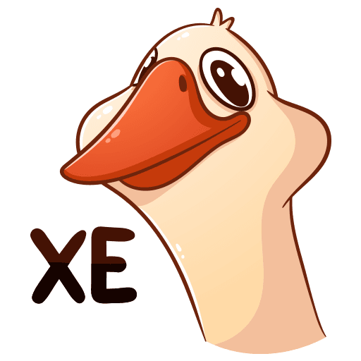 VK Sticker Fedik the Goose #30