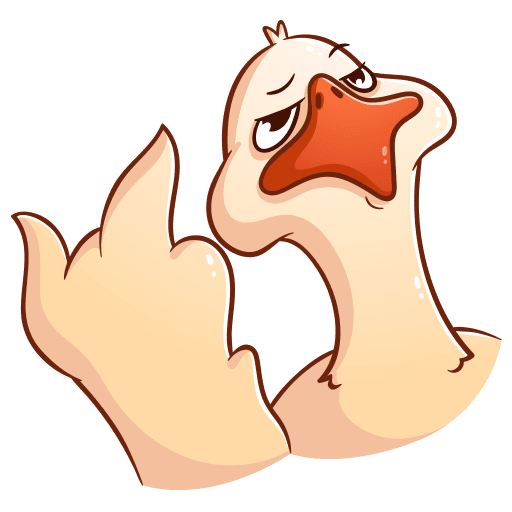 VK Sticker Fedik the Goose #33