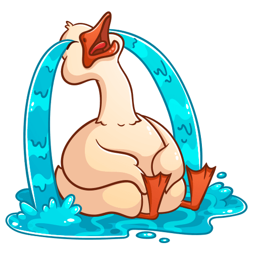 VK Sticker Fedik the Goose #34