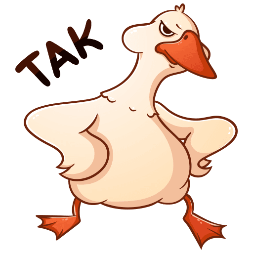 VK Sticker Fedik the Goose #43