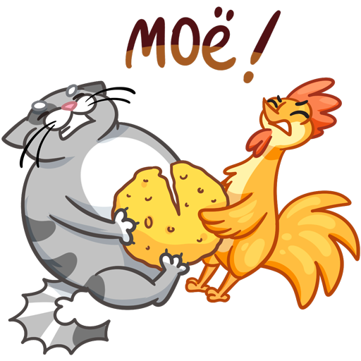 VK Sticker Flapjack and Chick #9