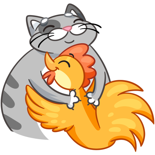 VK Sticker Flapjack and Chick #25