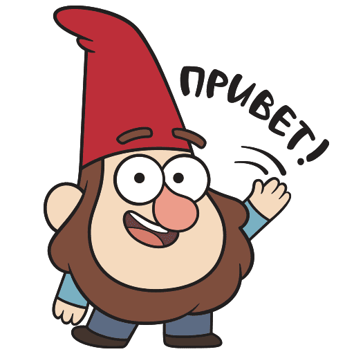 VK Sticker Gnomes from Gravity Falls #1