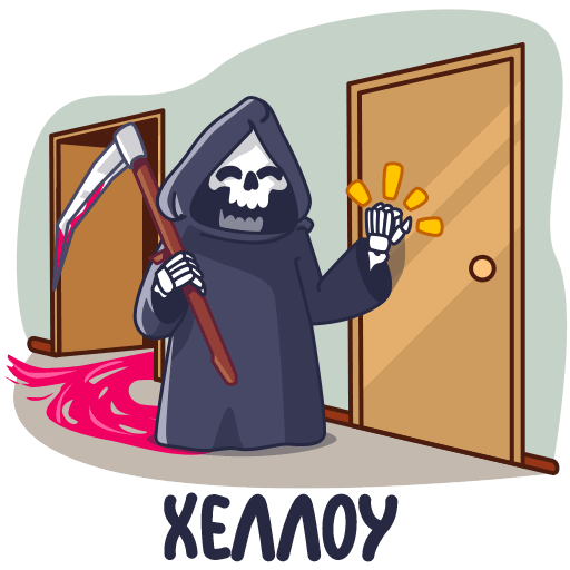 VK Sticker Grim Reaper #1