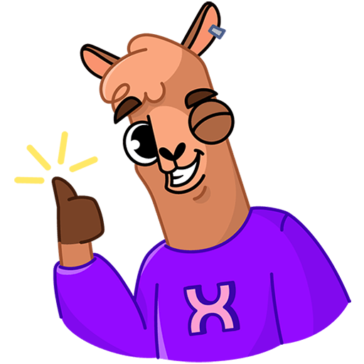 VK Sticker Halvy the Alpaca #3