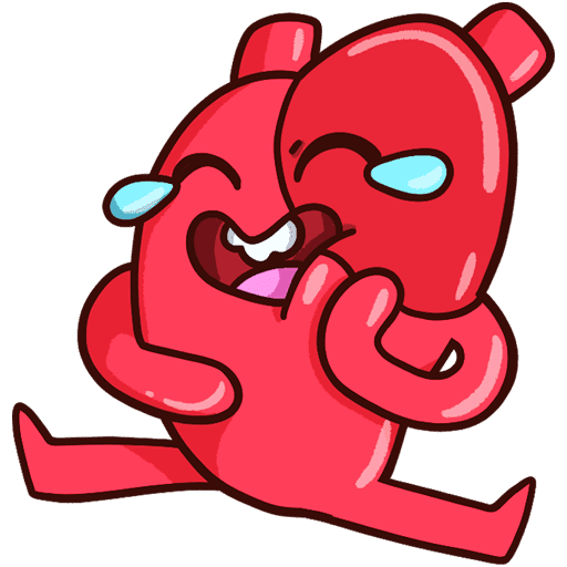 VK Sticker Heart and Brain #2