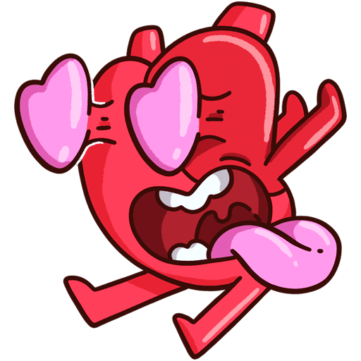 VK Sticker Heart and Brain #3
