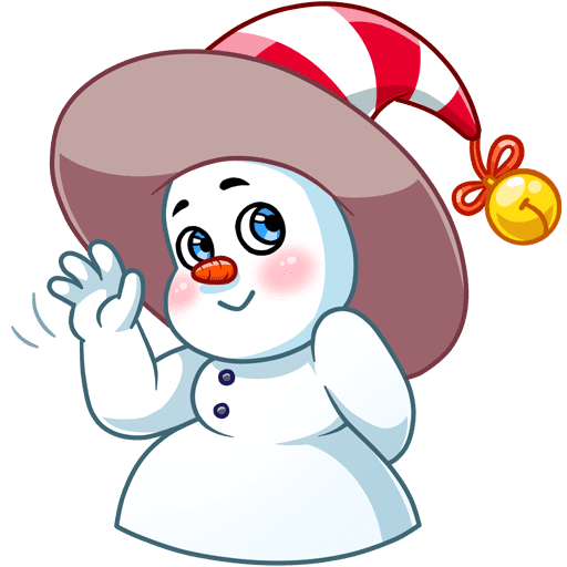VK Sticker Little Snowman #4