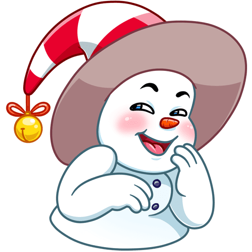 VK Sticker Little Snowman #6