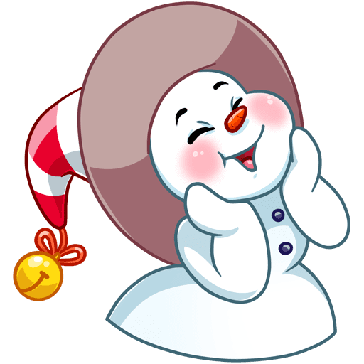 VK Sticker Little Snowman #7