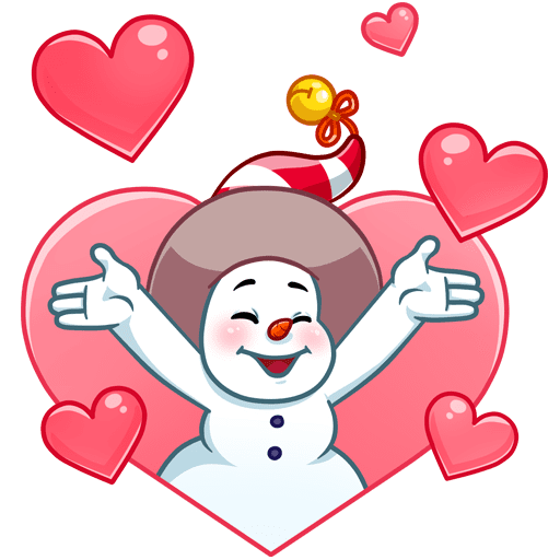 VK Sticker Little Snowman #9
