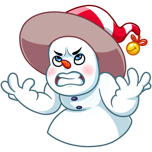 VK Sticker Little Snowman #11