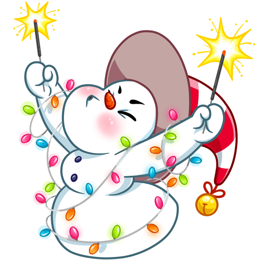 VK Sticker Little Snowman #19