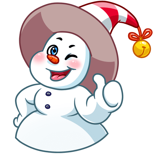 VK Sticker Little Snowman #20