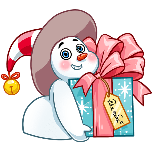 VK Sticker Little Snowman #21