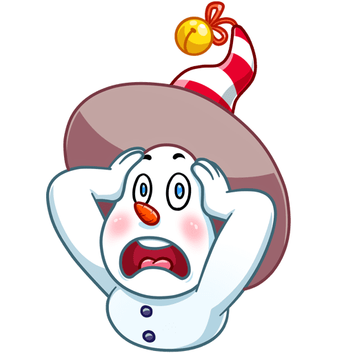 VK Sticker Little Snowman #23