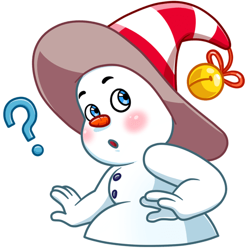 VK Sticker Little Snowman #25