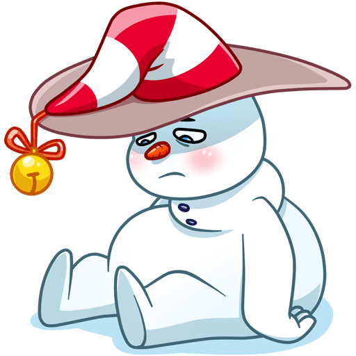 VK Sticker Little Snowman #36