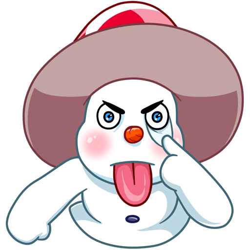 VK Sticker Little Snowman #38