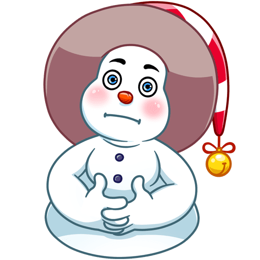 VK Sticker Little Snowman #39