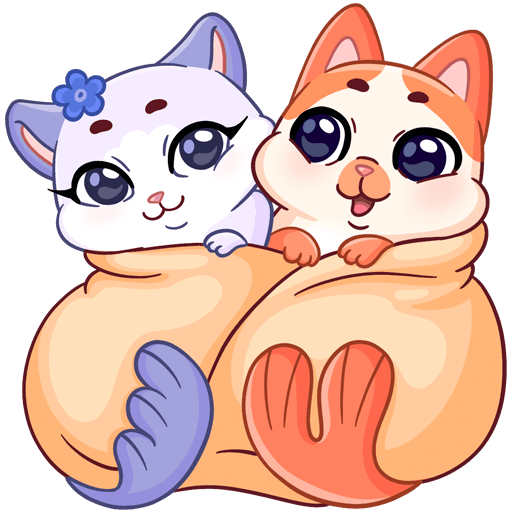 VK Sticker Mew-Meow and Murrmaid #5