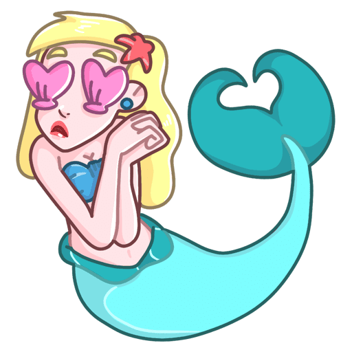 VK Sticker Mermaid Marina #40