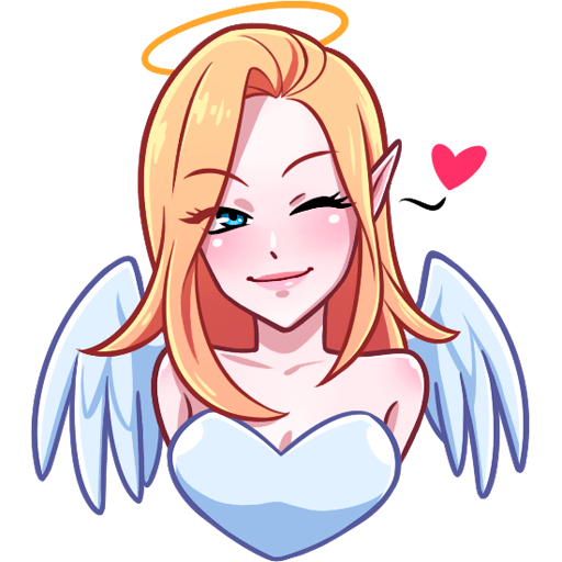VK Sticker Miss Angel #1