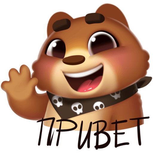 VK Sticker Moti the Bear #1