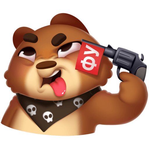 VK Sticker Moti the Bear #31