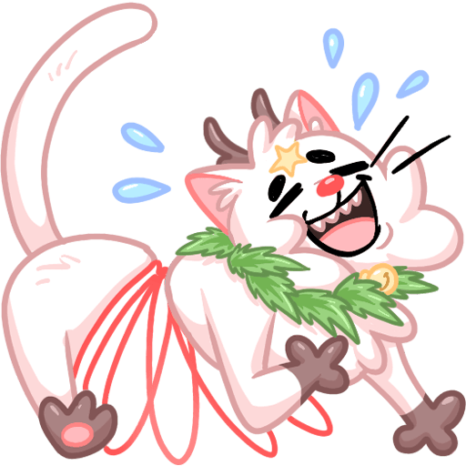 VK Sticker New Year Kittyastrophe #9
