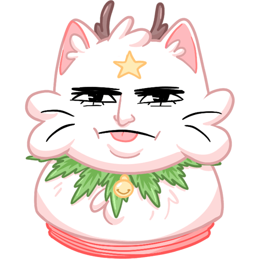 VK Sticker New Year Kittyastrophe #11